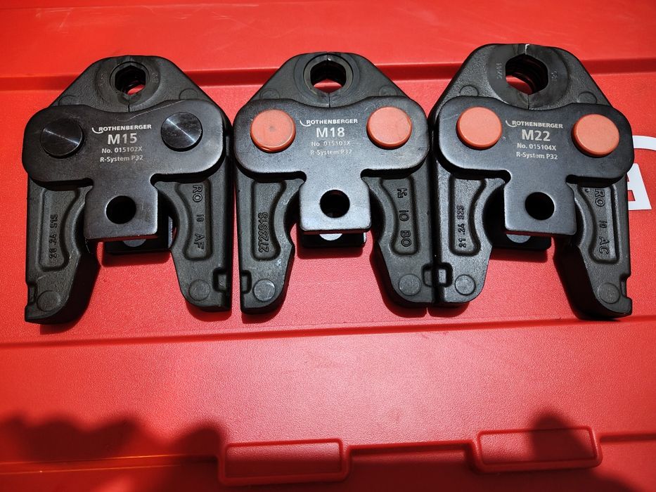 Szczęki  profil M do zaciskarek Rotherbrger Geberit Viega Rems