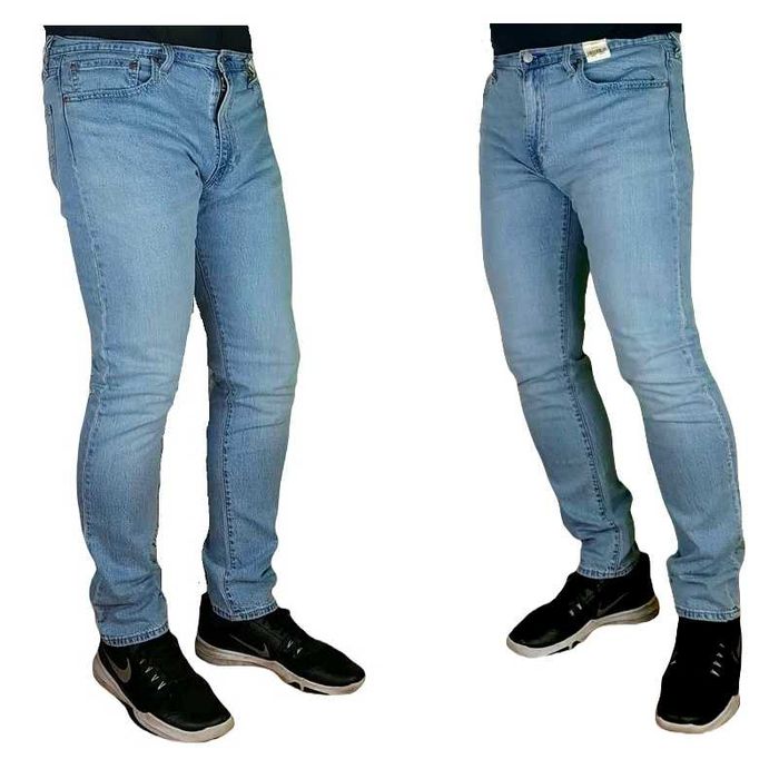 Męskie jeansy Levi's 512 - Slim Taper nowe oryg. jasne Levisy -W34/L34