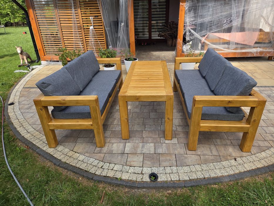 Meble ogrodowe, tarasowe drewniane