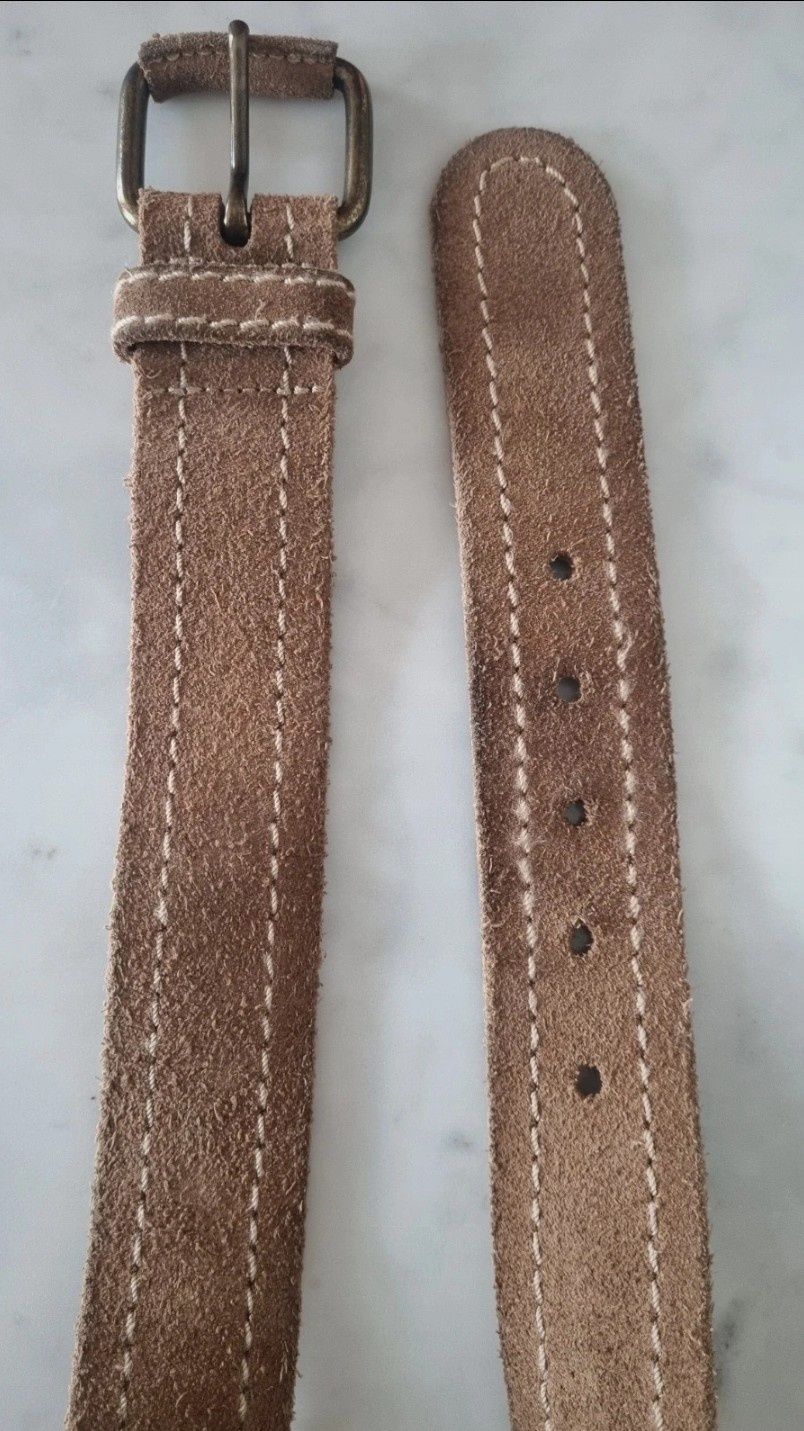 Cinto camel 100% pele de vaca T34-36 da Massimo Dutti