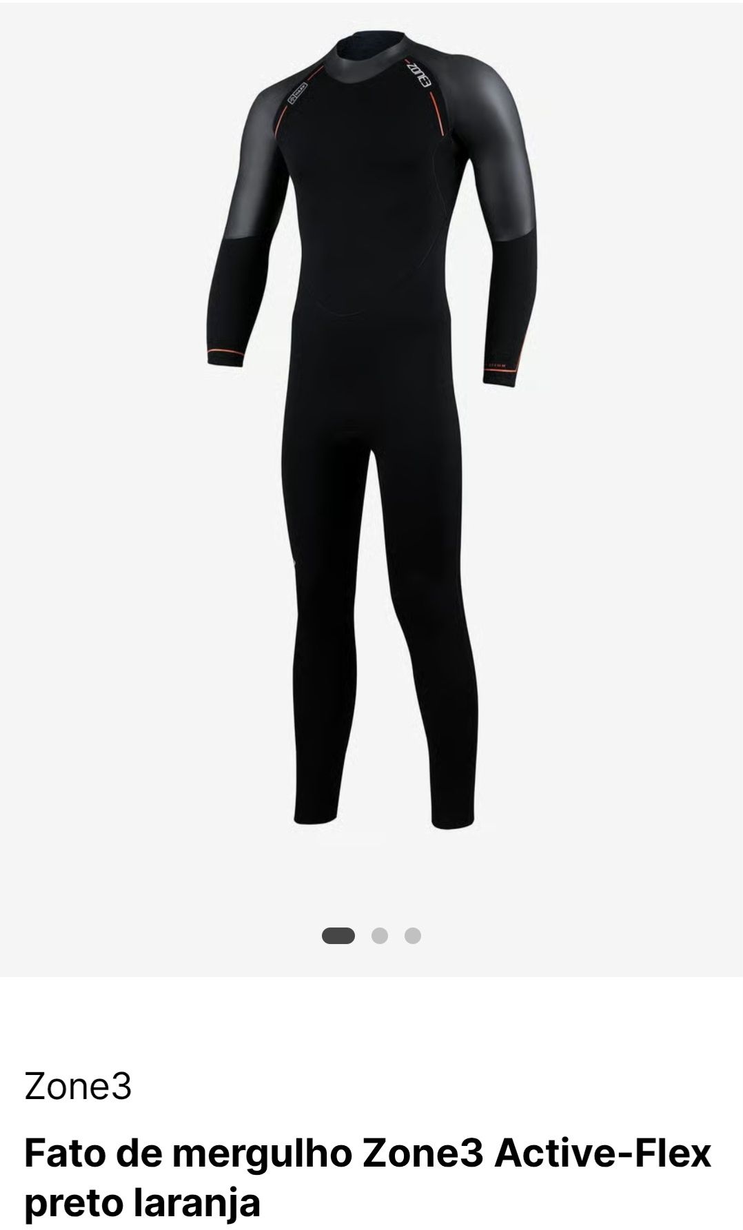 Fato Neopreno Zone 3 Tamanho M, modelo MULHER
