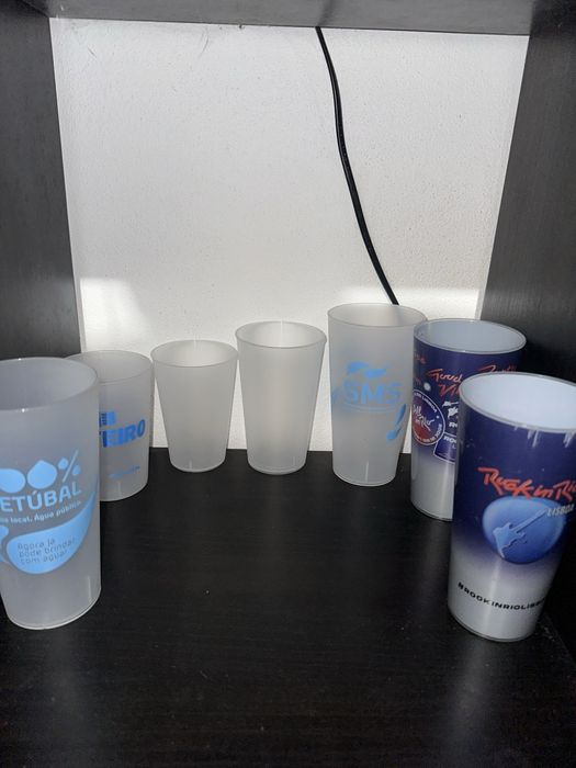 Coleçao de copos de eventos