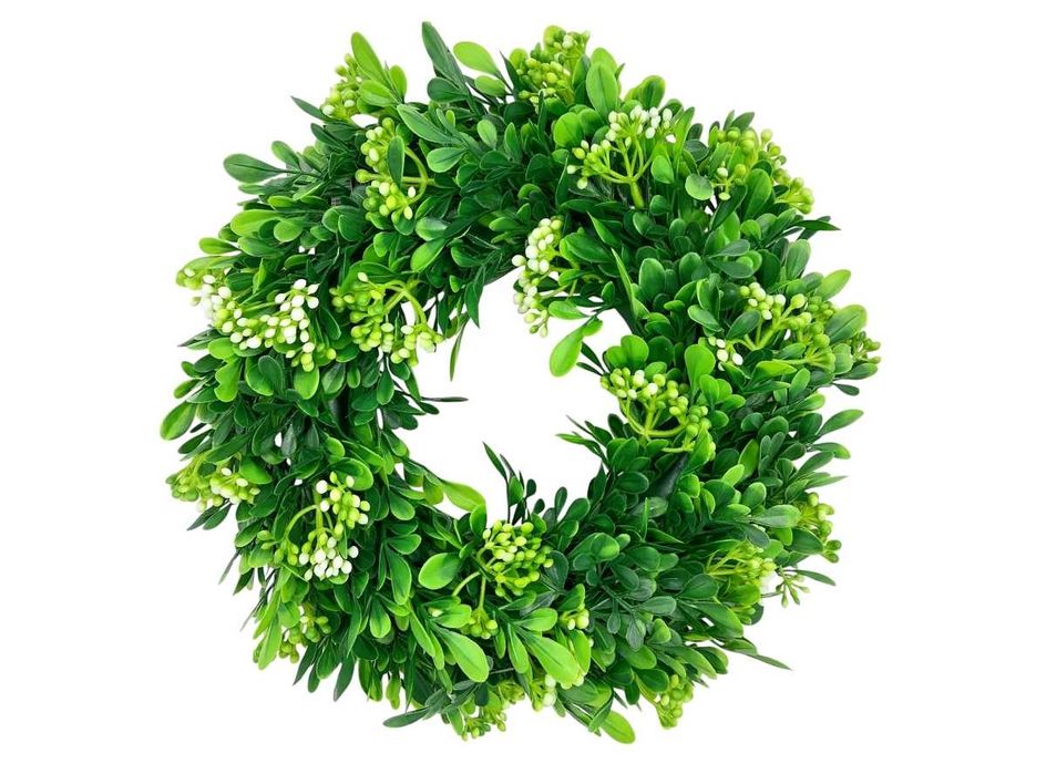 Jesienny wianek na drzwi wieniec na grób znicz stroik na cmentarz 30cm