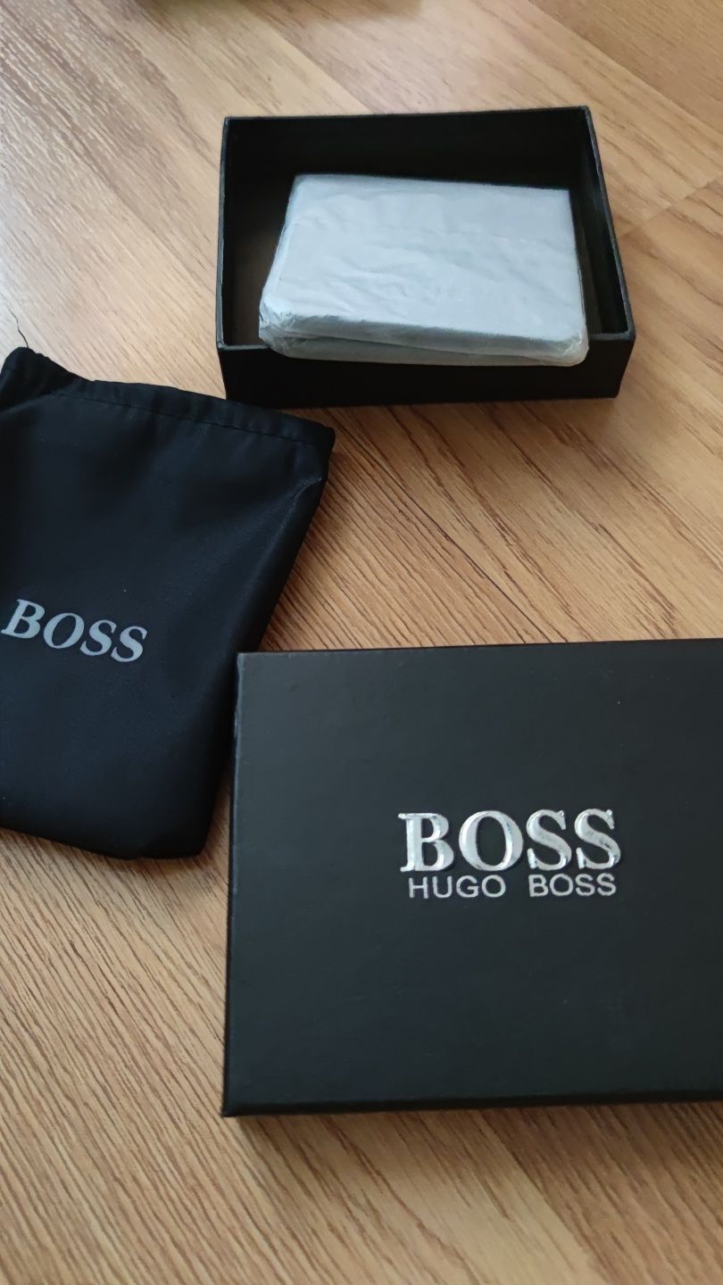 Чехол для кредиток/визитница Hugo Boss, оригинал, кожа