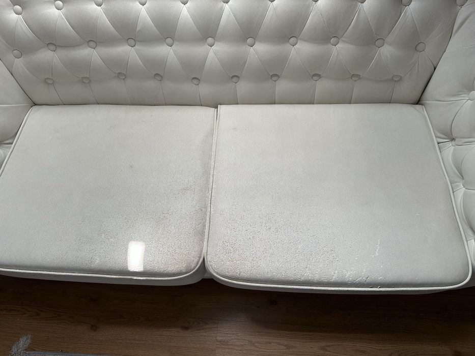 Sofa kanapa ekoskóra biała