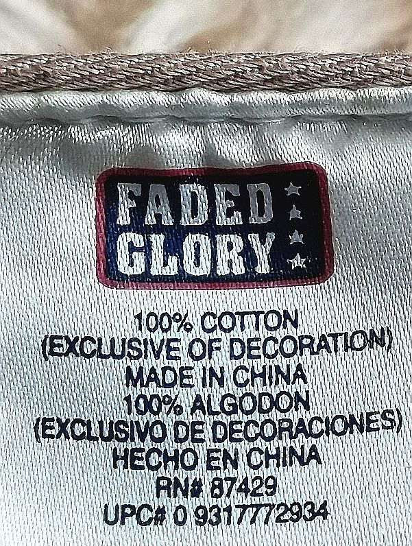 Faded Glory козырёк бейсболка хлопок