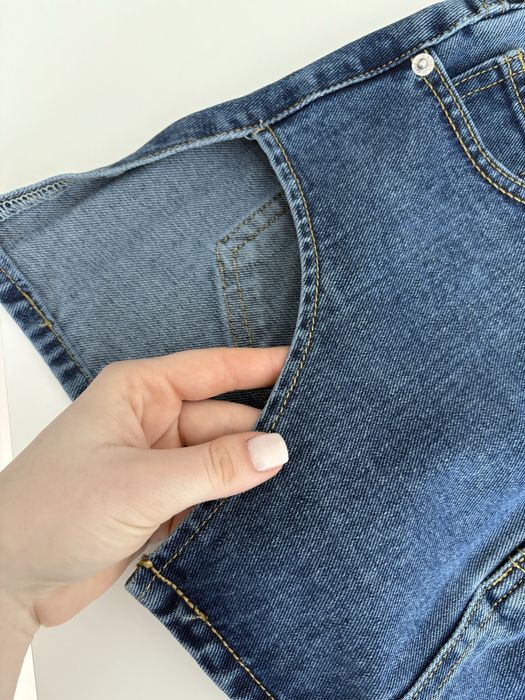 Джинсова міні-спідниця