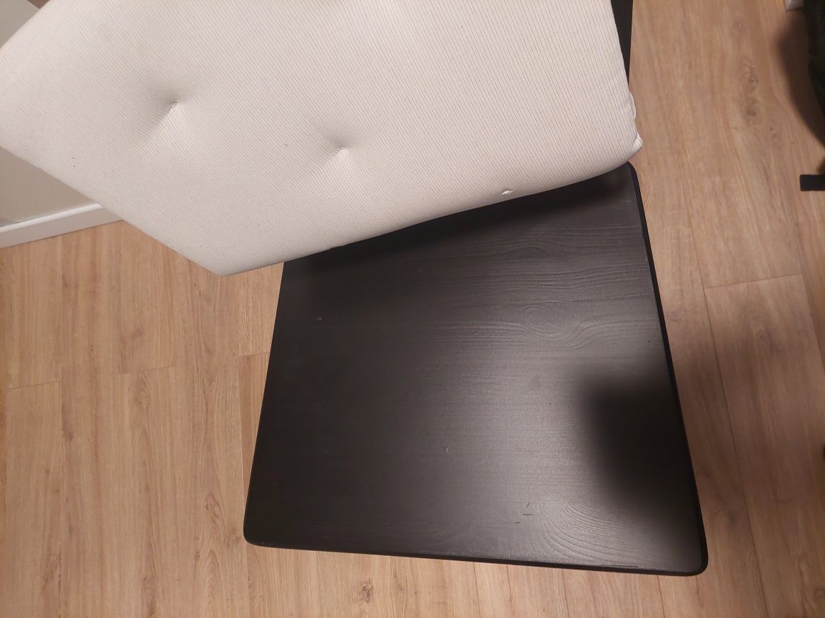 Stół plus 6 krzeseł czarne (ikea) .