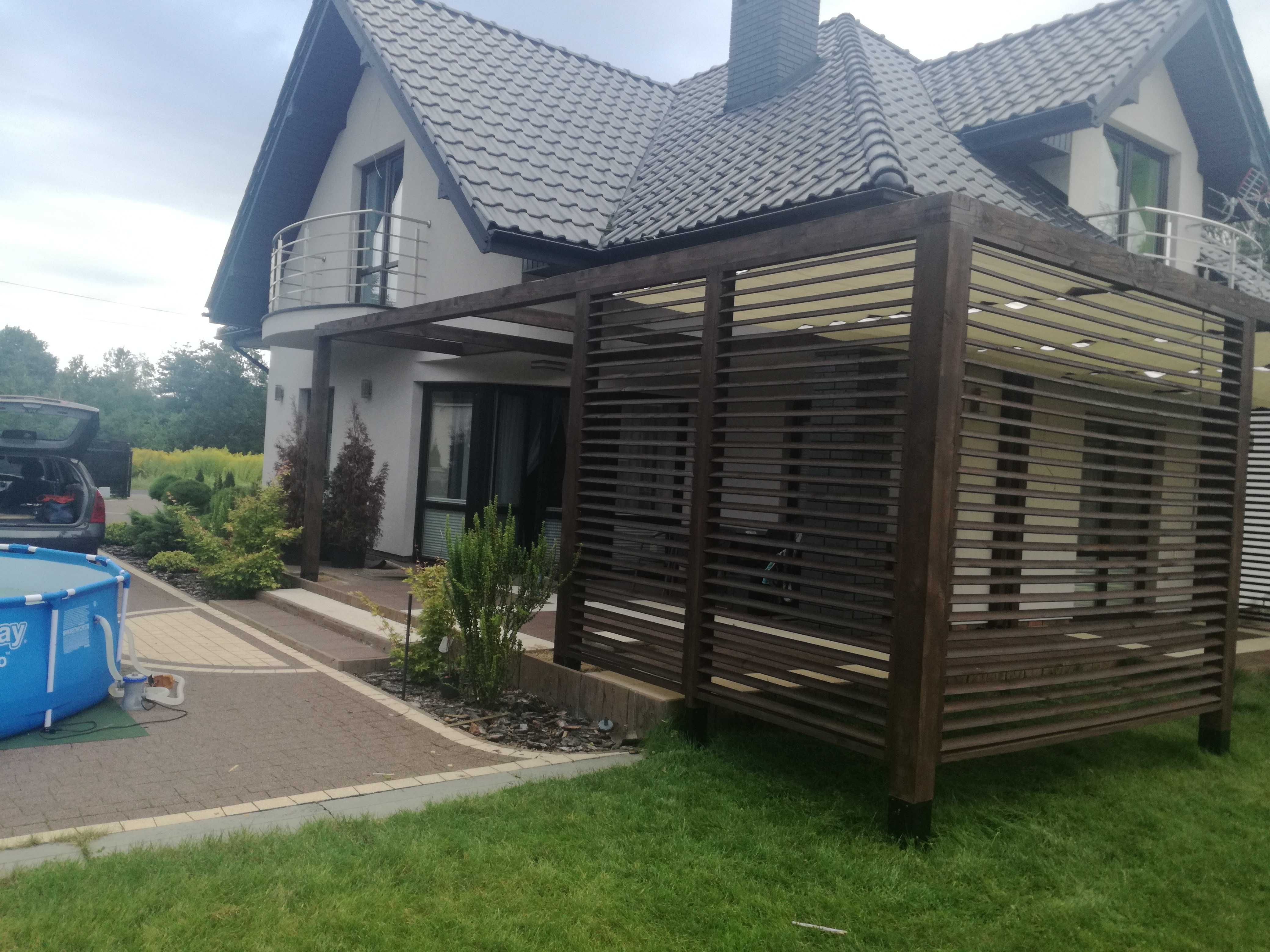 Pergola, zabudowa tarasu