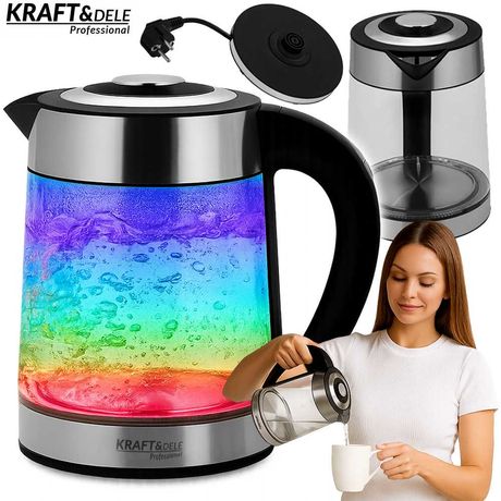 KRAFT&DELE Czajnik Elektryczny 2500w 2l Regulacja Podświetlenie KD4119