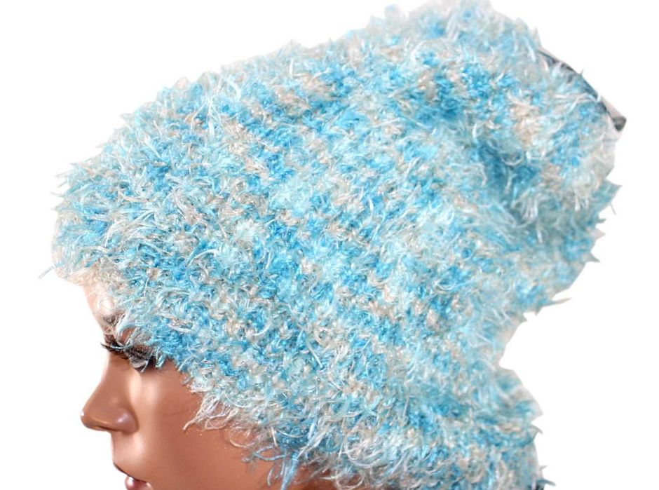 sj9 ciepła zimowa damska puszysta czapka one size