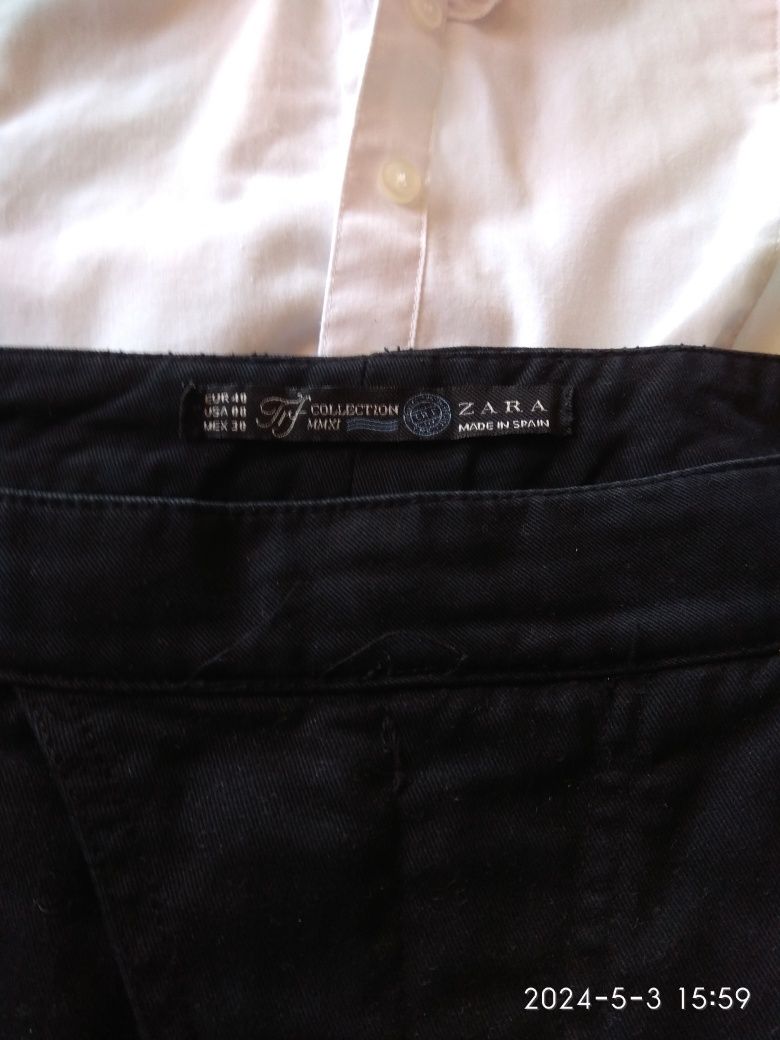ZARA jeansowa 40 czarna spódnica mini