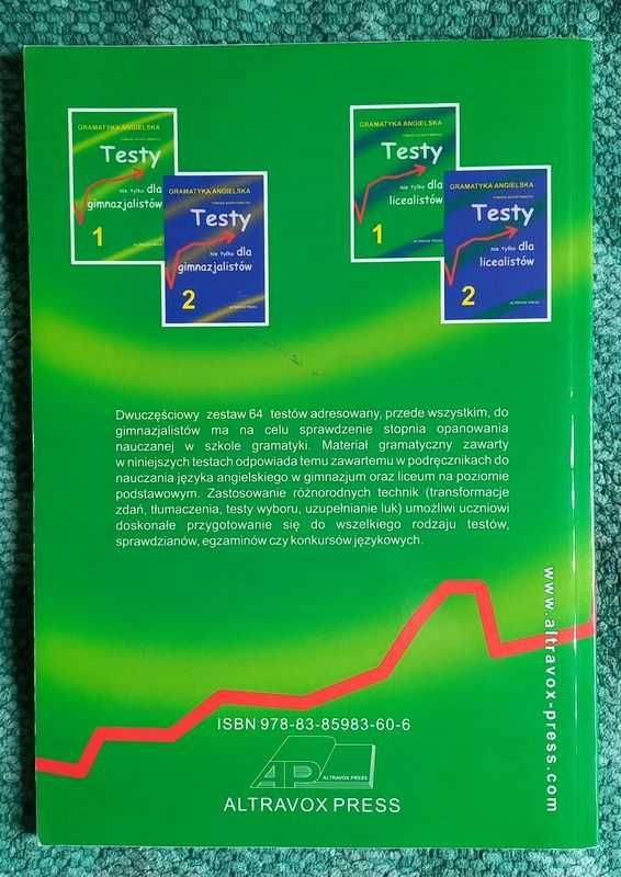 Testy nie tylko dla gimnazjalistów 1. Gramatyka angielska  Szarfemberg