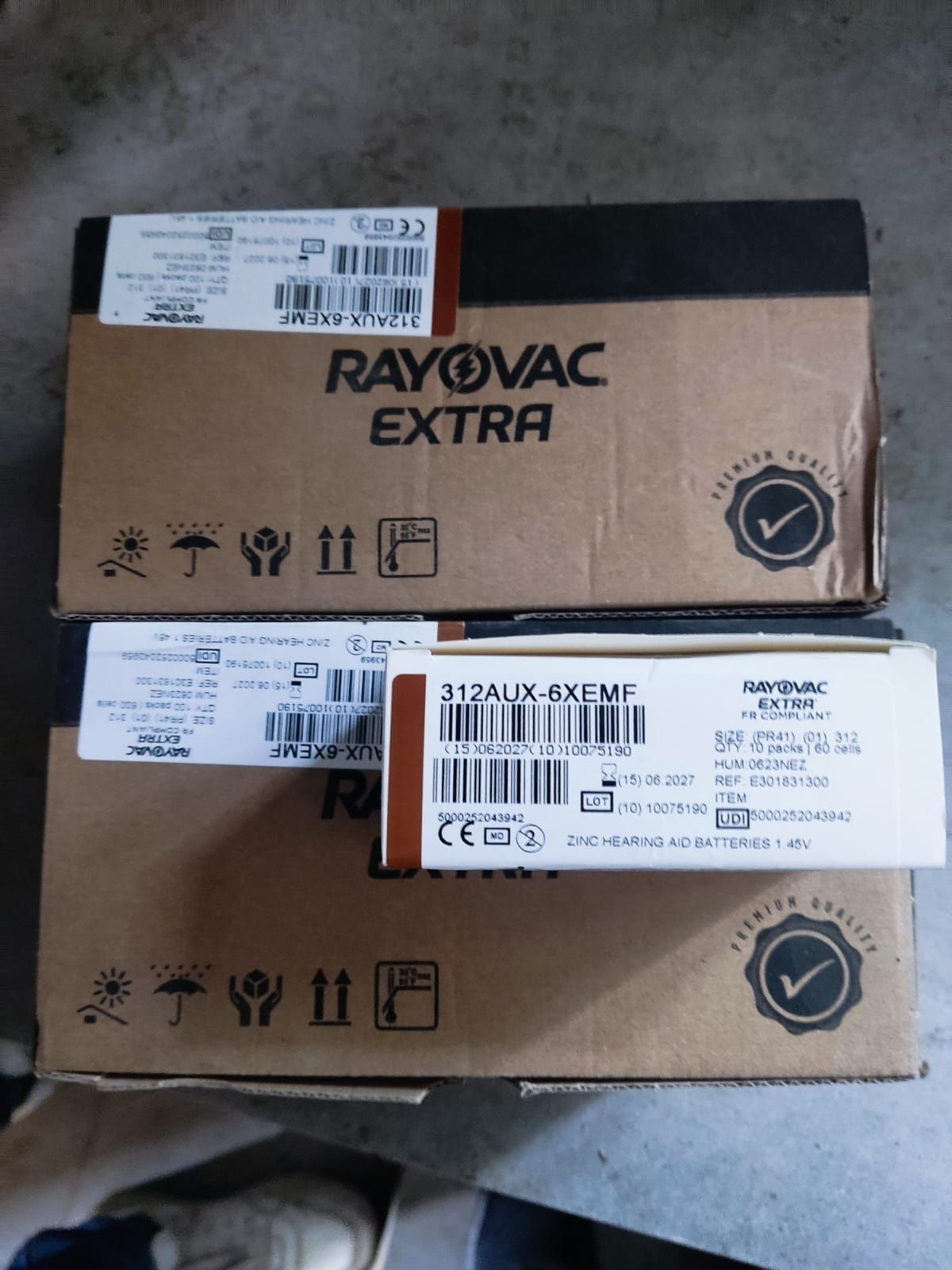 Rayovac extra size 312
