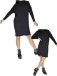 Czarna sukienka tunika monki oversize Rozmiar 46/48