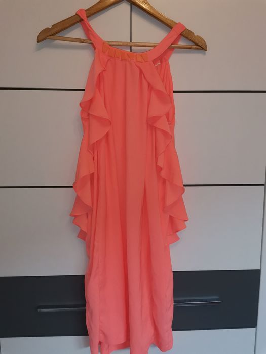 Sukienka na codzień lub na strój kąpielowy neonowa kolarowa M 38 H&M