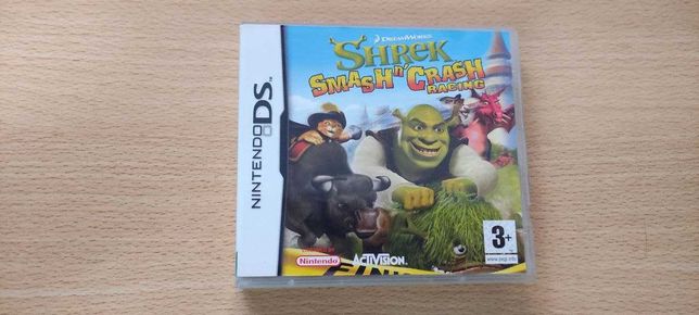 Jogo Shrek Smash n' Crash Nintendo DS c/ Capa e Manual