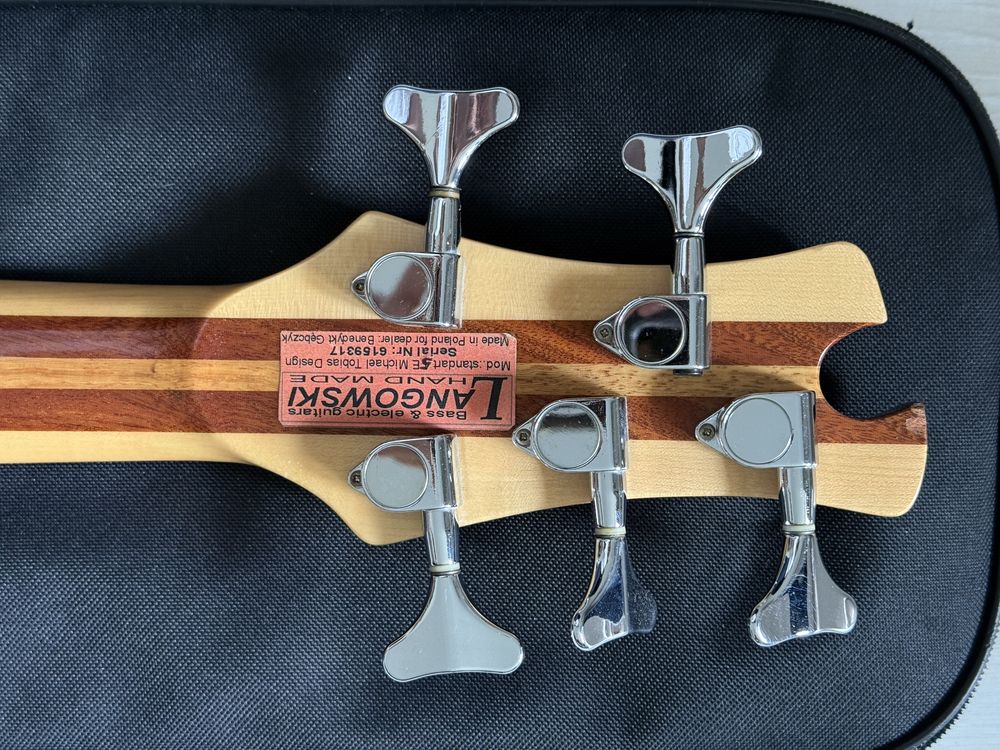 Gitara basowa 5 strun Lutnik Langowski handmade