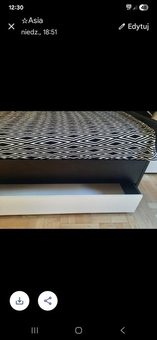 Łóżko z szufladą VOX young users + stelaż