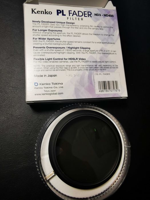 Filtro KENKO e B+w e Hama