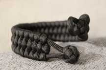 Bransoletka paracord black