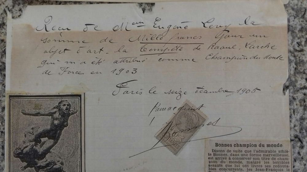 Carta do Campeão do Mundo em Força 1903 a1905, Bonnes