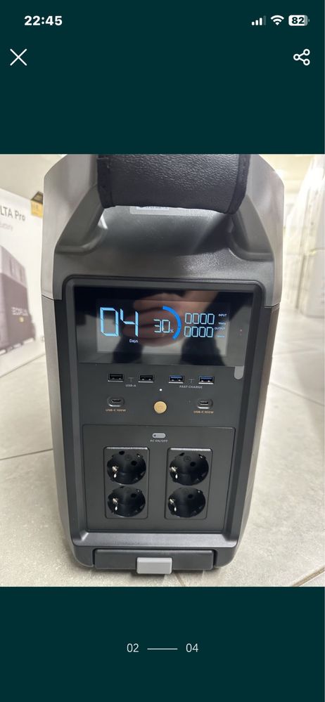 Підзарядна станція Eco Flow Delta Pro EU 3600W в наявності