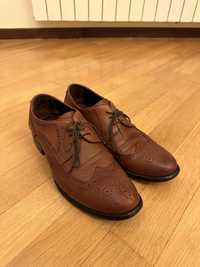 Туфлі чоловічі шкіряні коричневі Suvari 42 Розмір