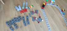 Lego duplo pociąg parowy plus ekstra tory! Most, pętle!