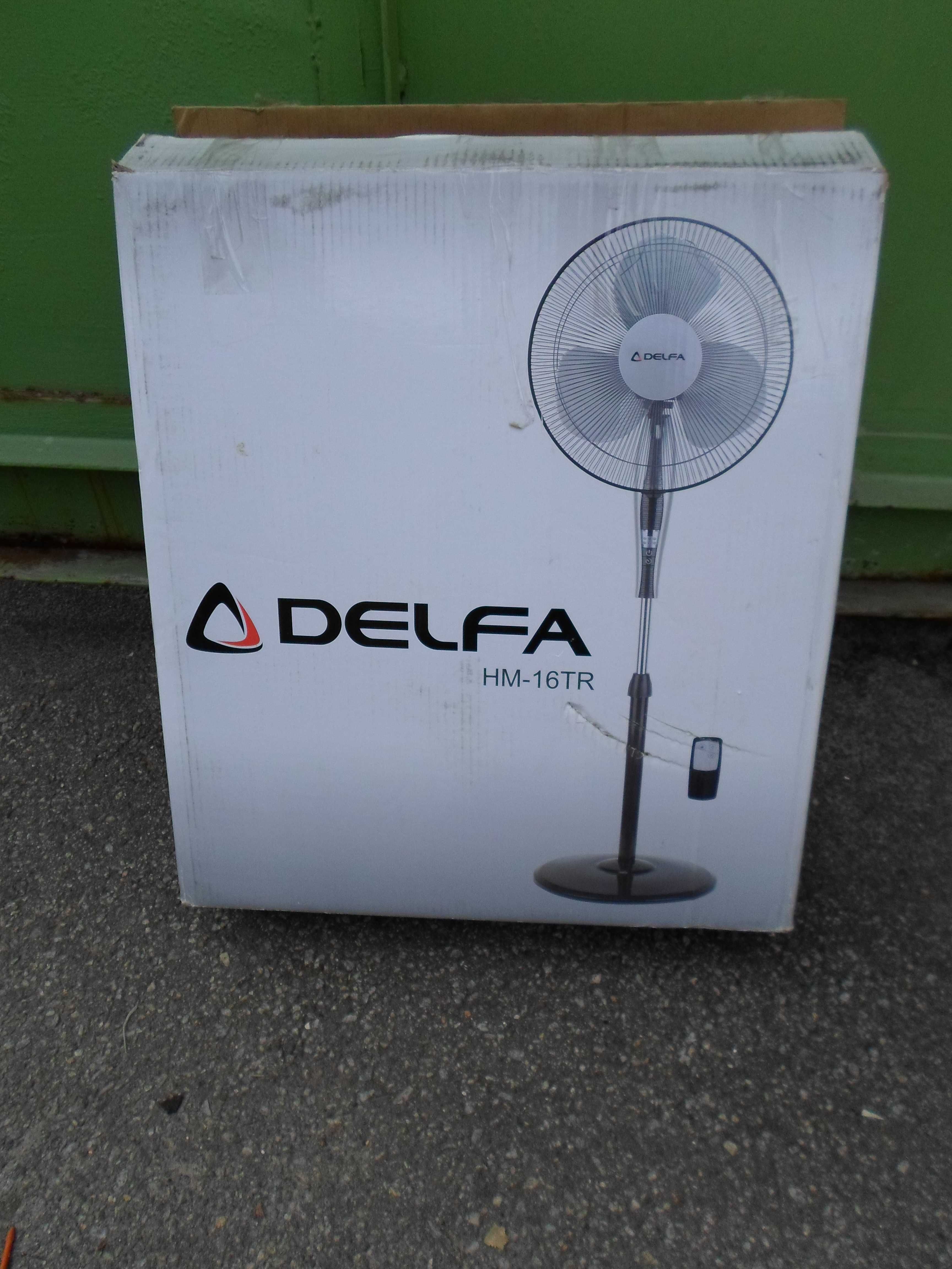 Вентилятор напольный Delfa, модель HM-16TR. состояние нового