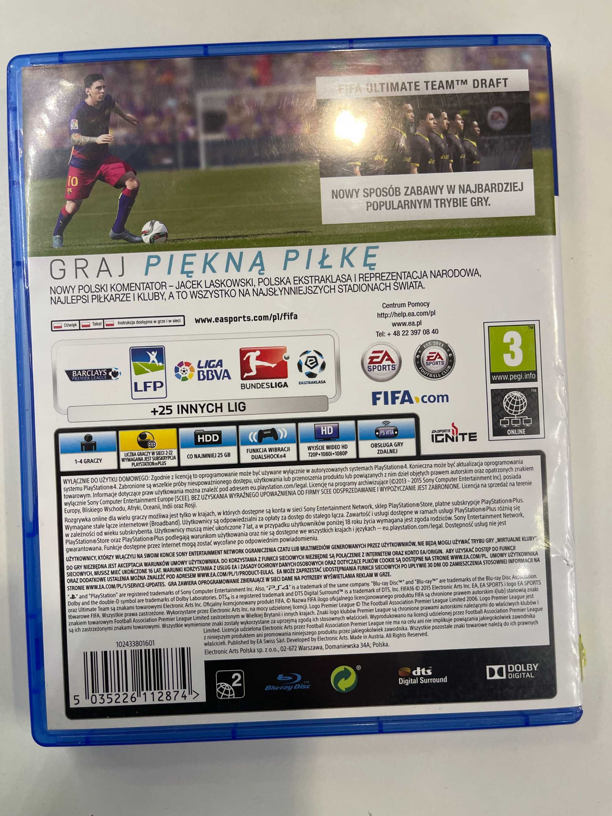 Gra Fifa 16 PS4 Playstation 4