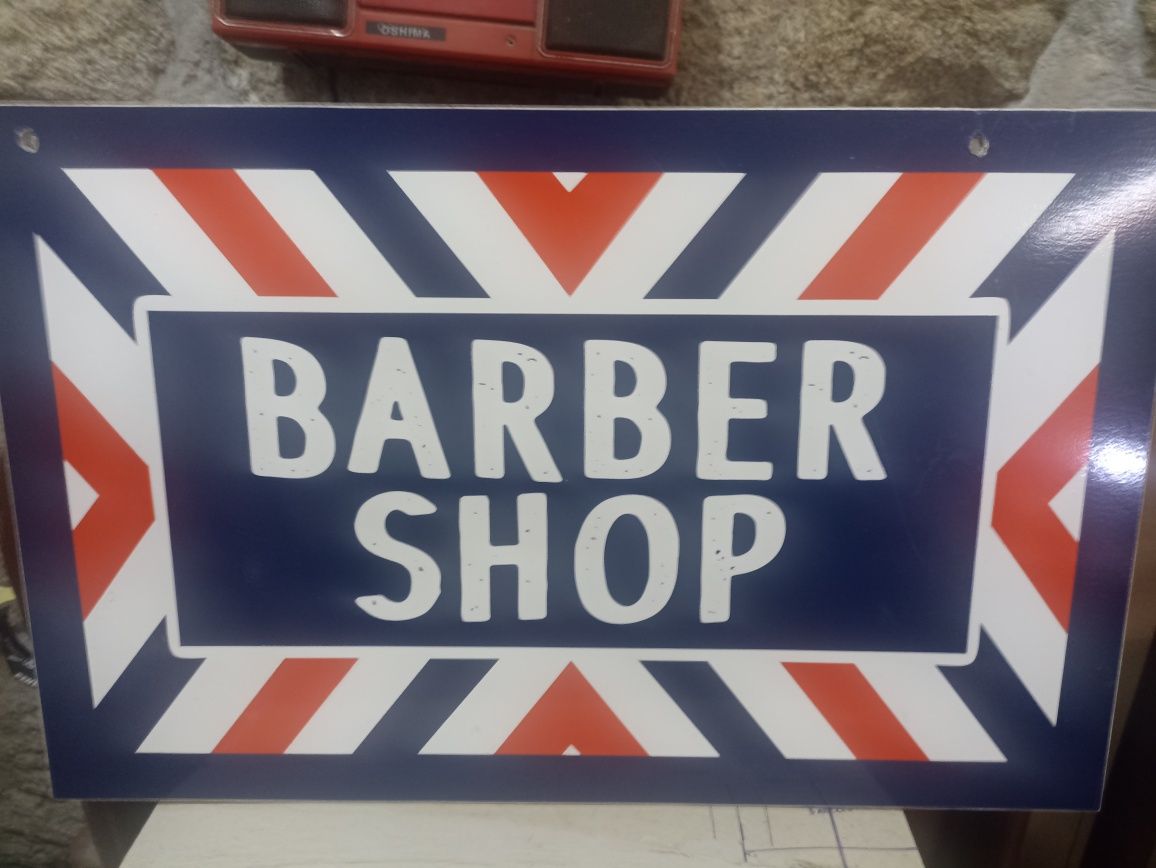 Placa de Barber shop