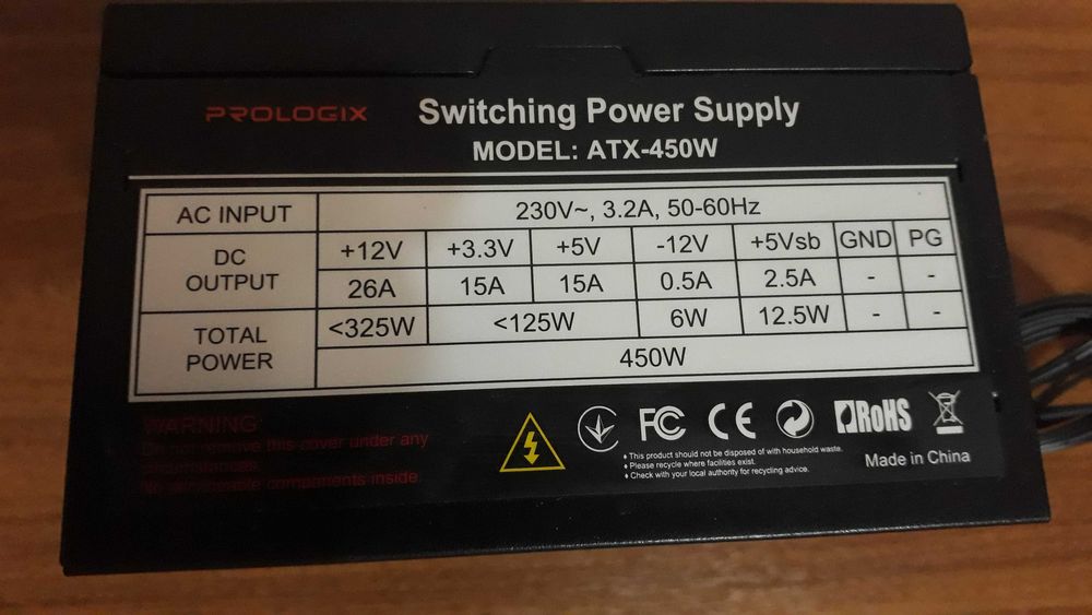 Блоки питания для ПК 450W АТХ