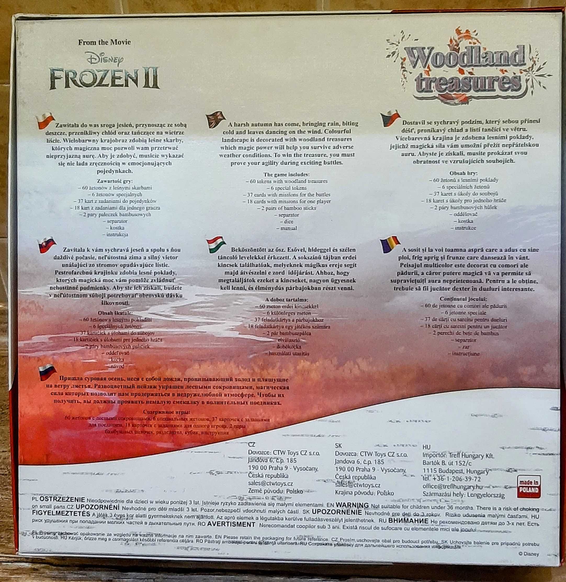 Trefl gra planszowa zręcznościowa Leśne Skarby Frozen 2 Kraina Lodu