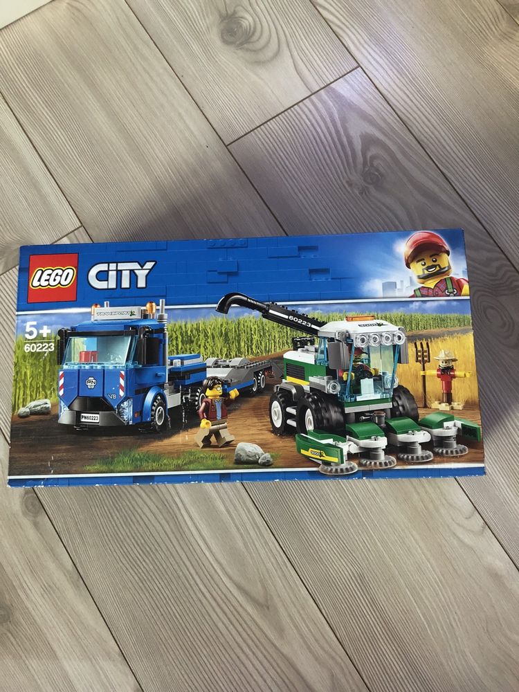 Lego kombajn plus transporter