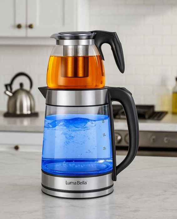 чайник електричний + заварник 2-в-1 електрочайник термопот