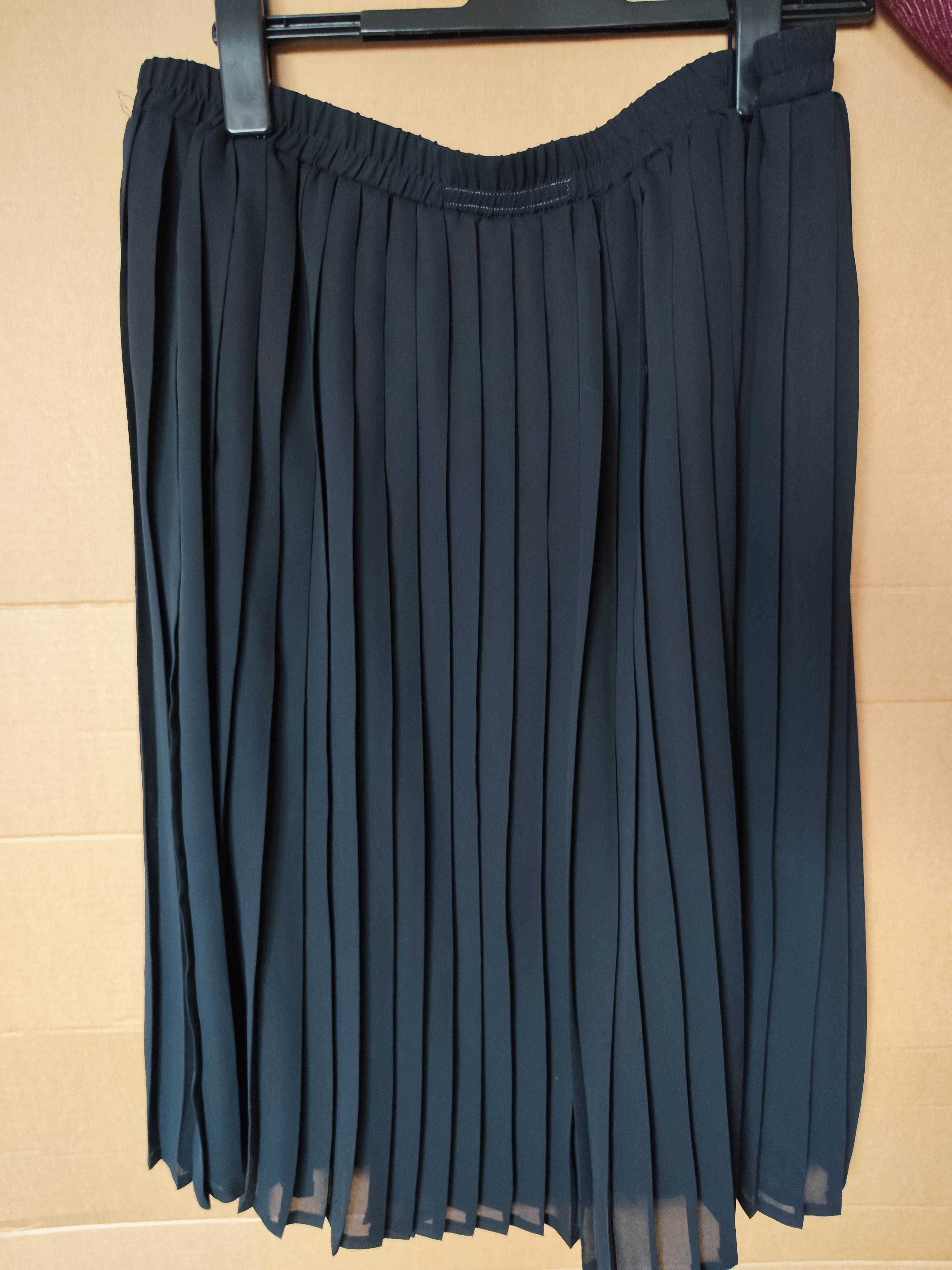 Czarna sukienka Zara spódnica garnitur garsonka żakiet bluzka marynark