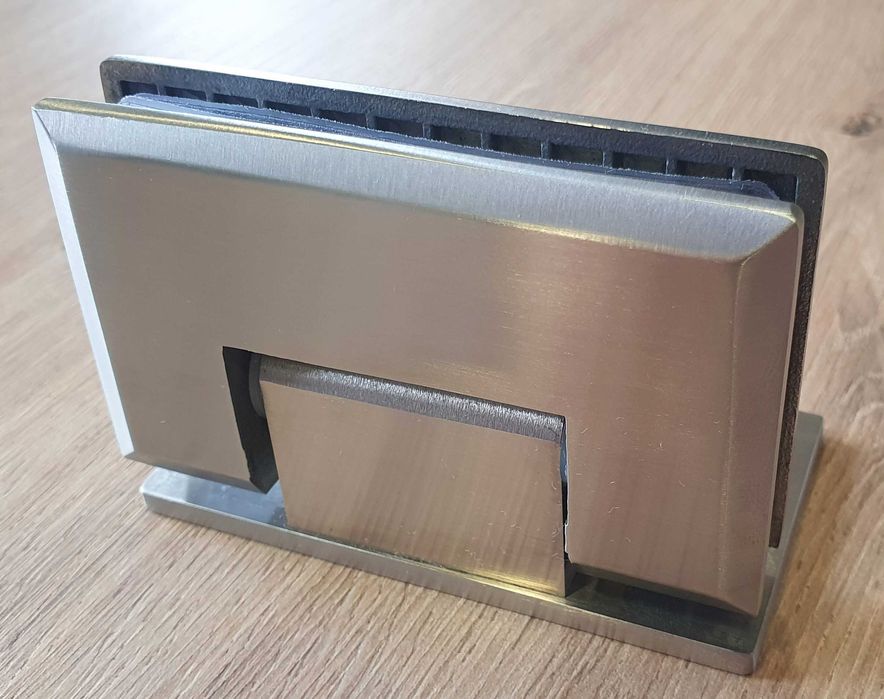 Zawiasy do kabin prysznicowych: mocowanie boczne (szkło-ściana 90°)