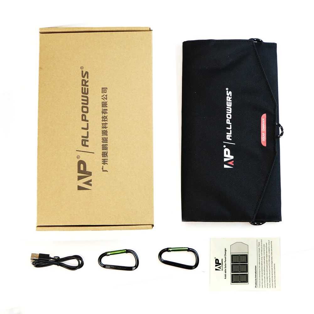 Сонячний зарядний пристрій для смартфонів Allpowers 5V 21 W 2*USB