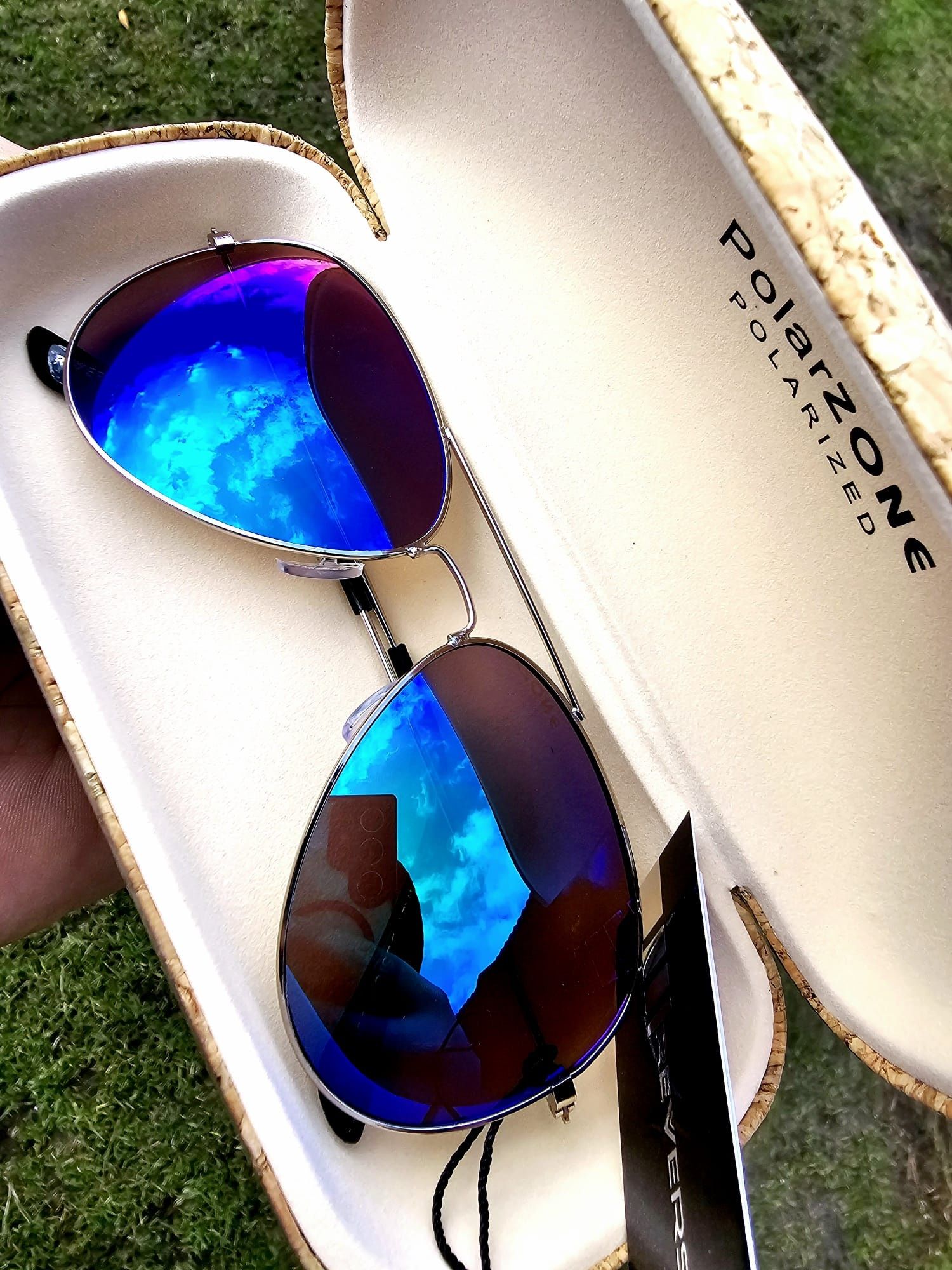 Okulary przeciwsłoneczne marki Revers nowe modne Aviator