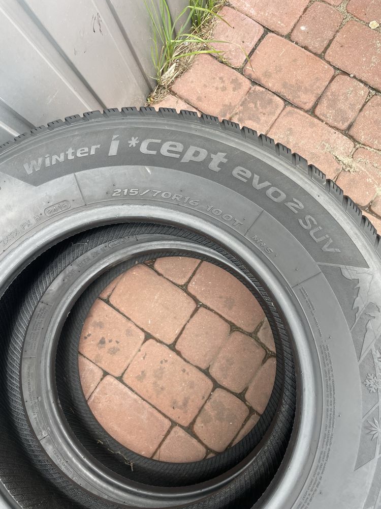 4x OPONY ZIMOWE Hankook Winter icept evo 2 SUV 215/70/16 100T