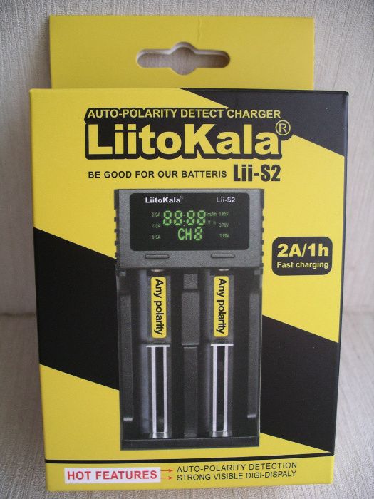 Оригинал! Зарядное устройство LiitoKala S2 Lii-S2 18650 21700 AA AAA