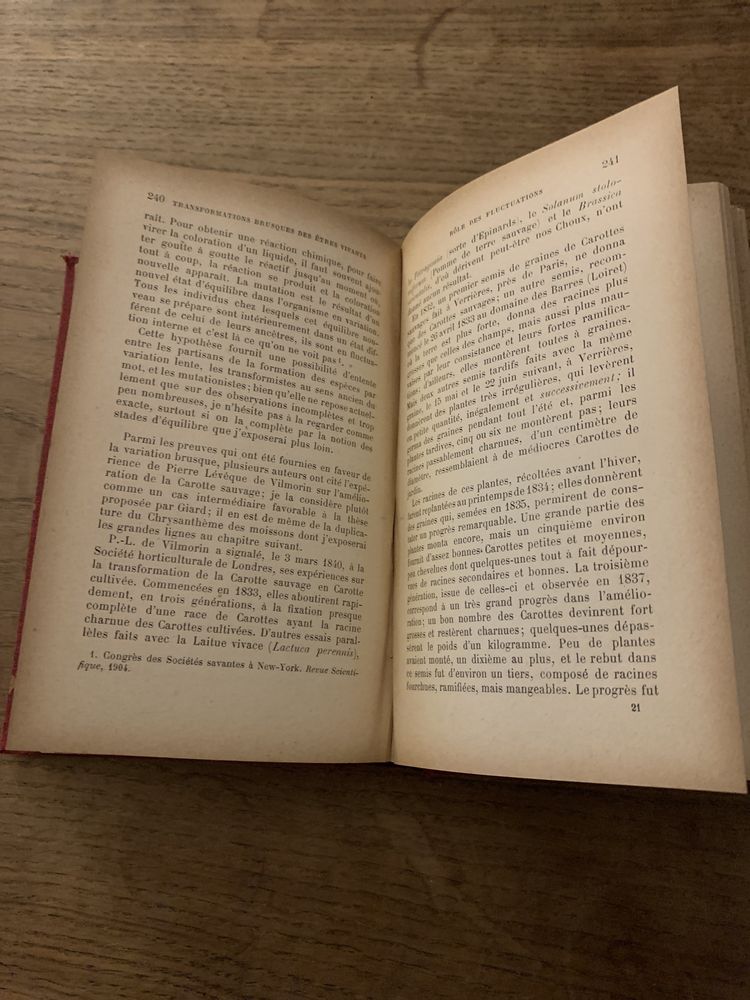 Edição 1911 Lês Transformations brusques dês êtres vivants