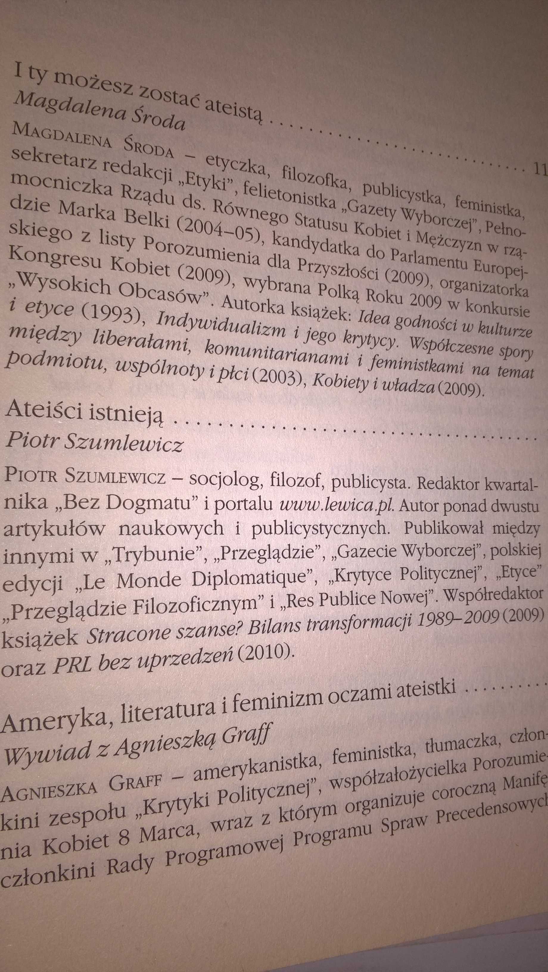 Niezbędnik ateisty  Rozmowy Piotra Szumlewicza