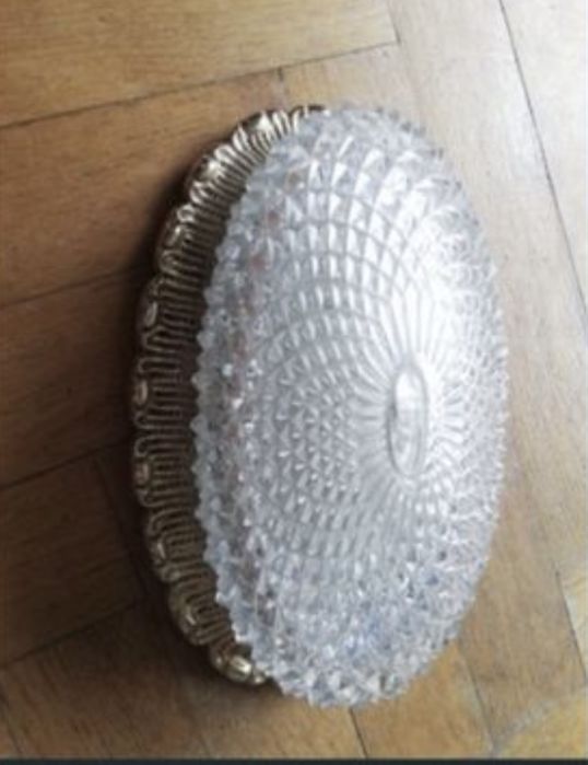 Glashutte Limburg lampa kinkiet scienny krysztalowa mala złota