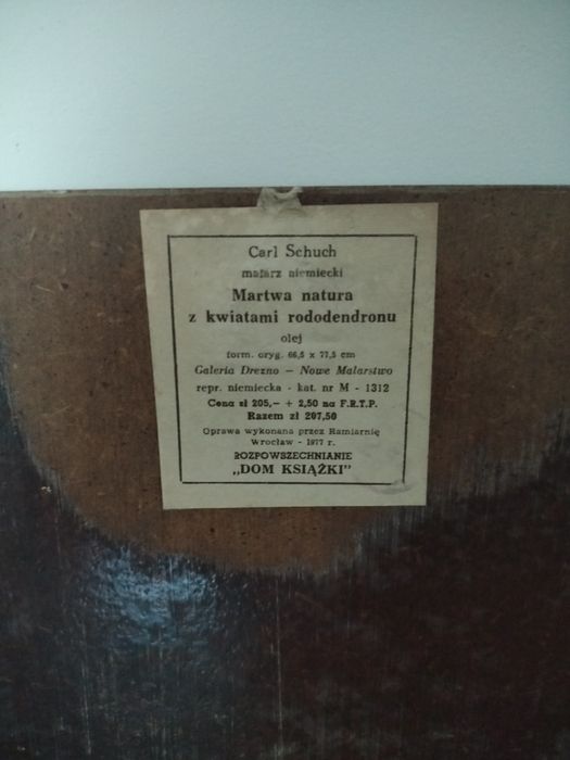 Reprodukcja Carl Schuch martwa natura