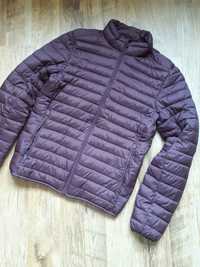 Kurtka przejściowa pikowana s Pull & Bear Quilted Jacket In Burgundy -