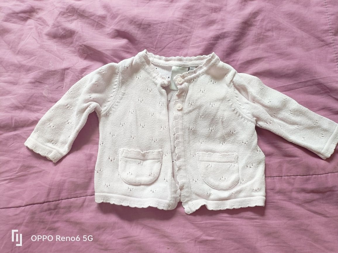 Zestaw ubrań - dres, sweterek, bluza dla niemowlaka rozmiar 68-74