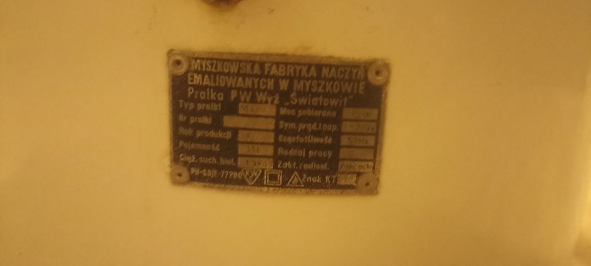 Pralka wirnikowa Światowid