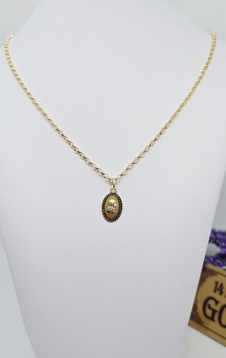 Złota zawieszka Medalik próba 585 14k